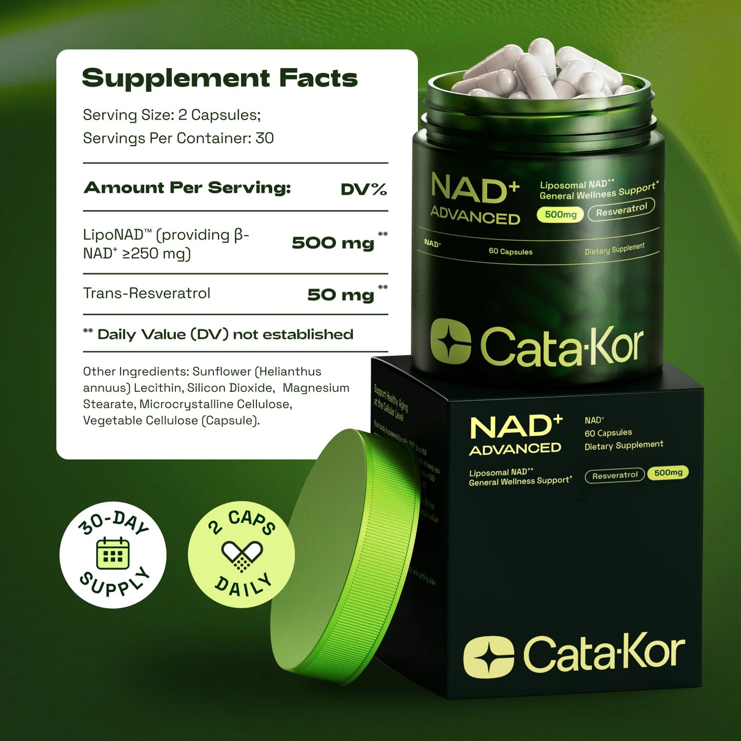 NAD⁺ Advanced LipoNAD™ 500mg
