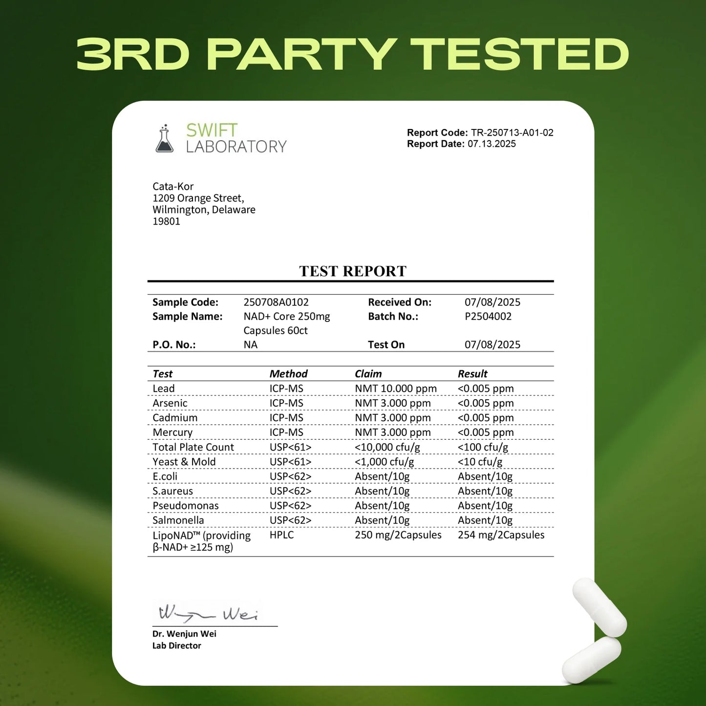 NAD⁺ Core LipoNAD™ 250mg