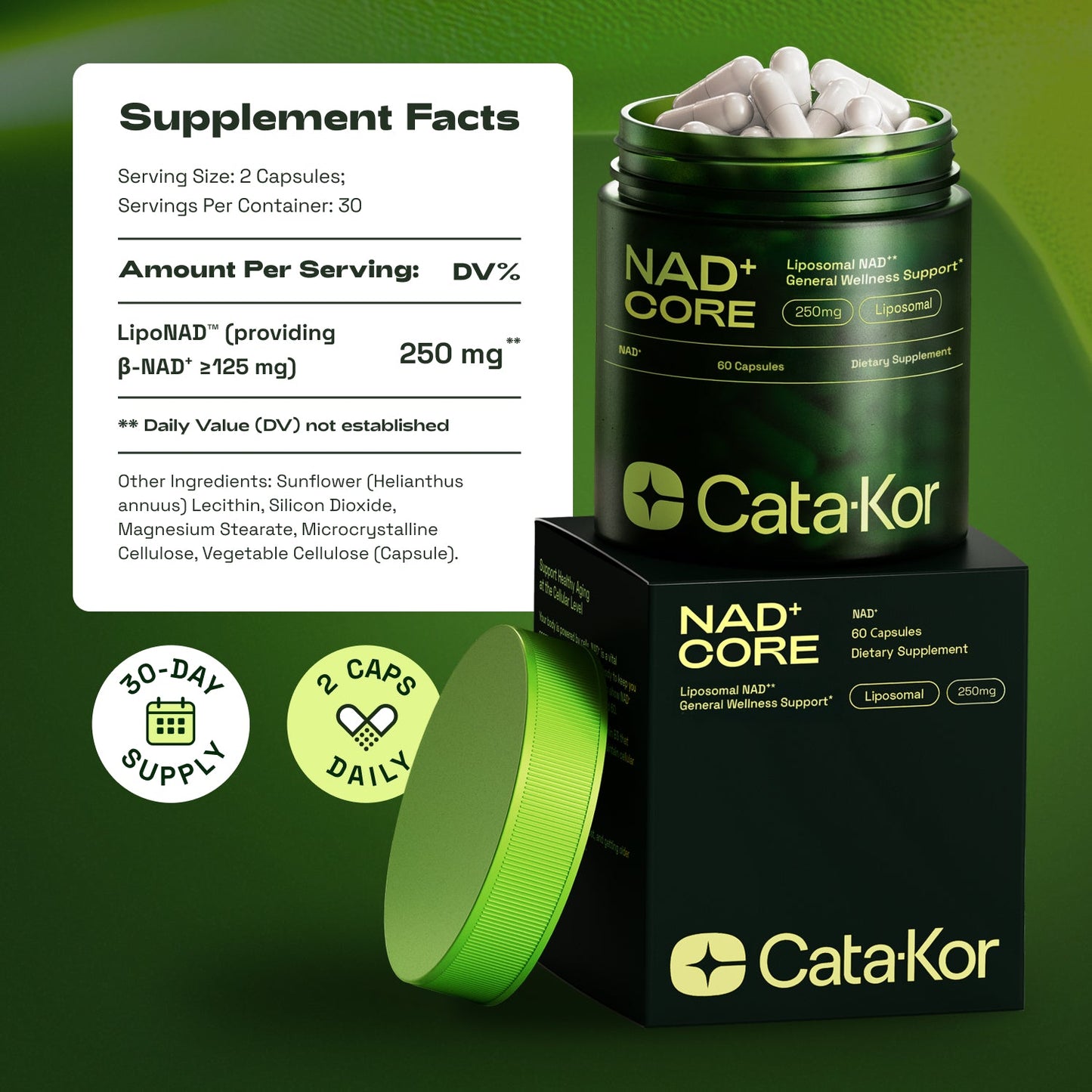 NAD⁺ Core LipoNAD™ 250mg